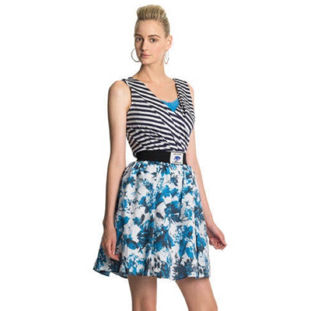 Jean Paul Gaultier for Target blue and white floral tulle skirt
